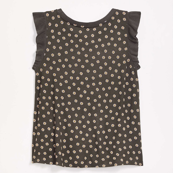 LOFT Tops - LOFT Petite Rib Trim Mixed Media Shell